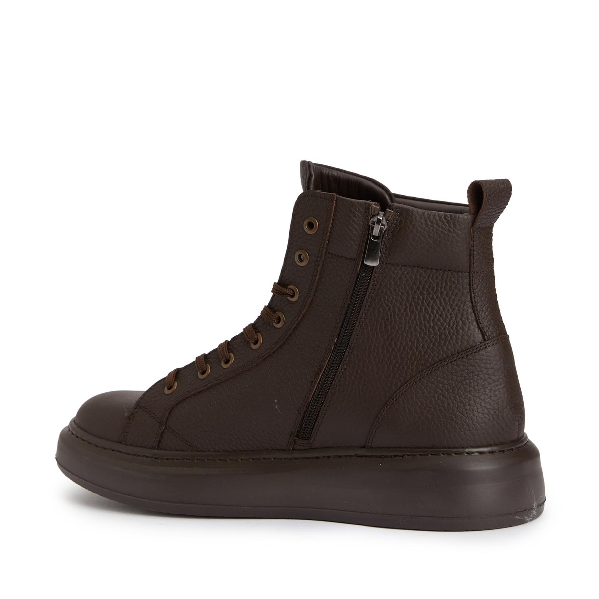 Divarese Erkek Kahverengi Deri Sneaker Bot