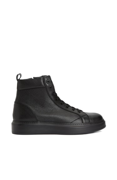  Divarese Erkek Siyah Deri Sneaker Bot