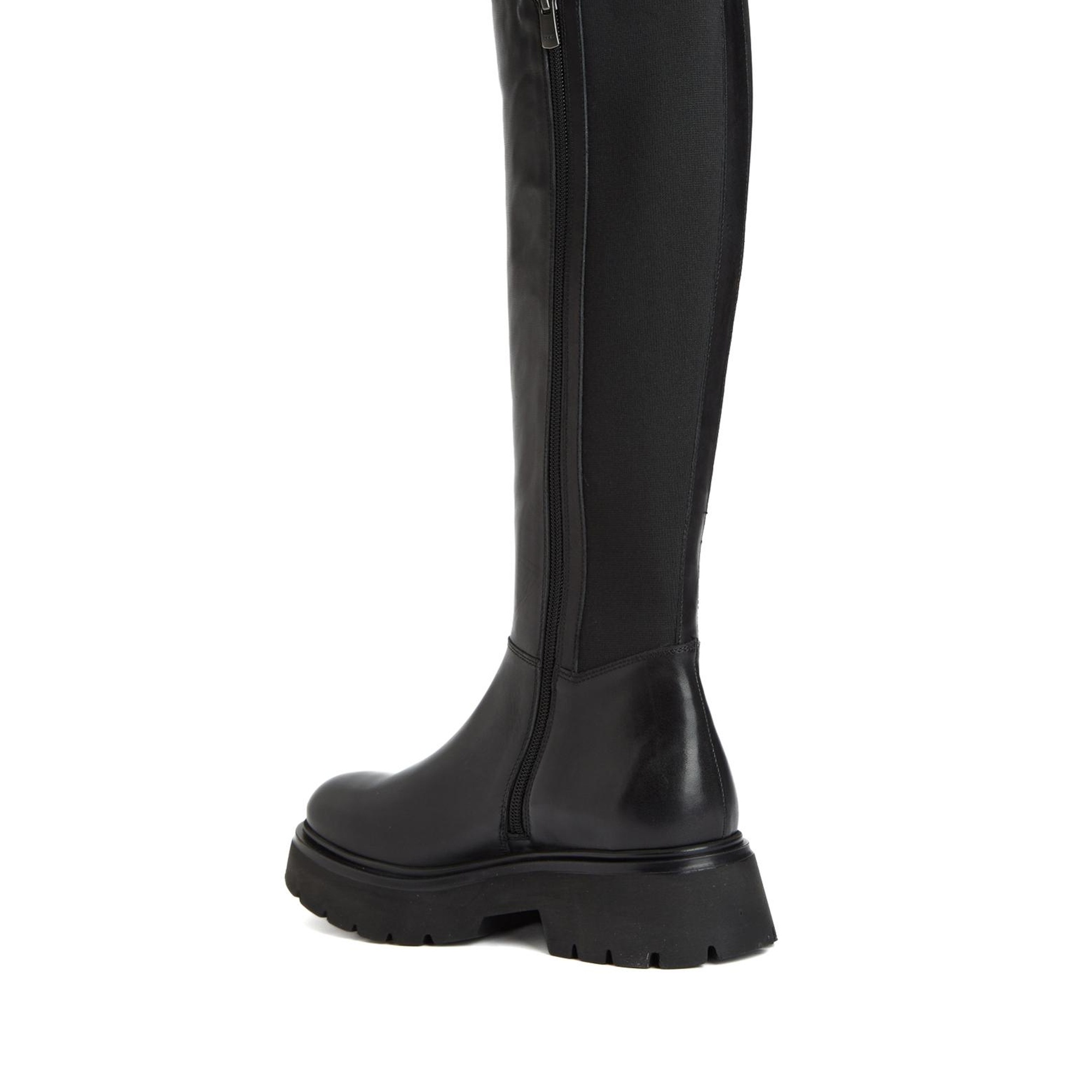 Divarese Kadın Siyah Deri Çizme