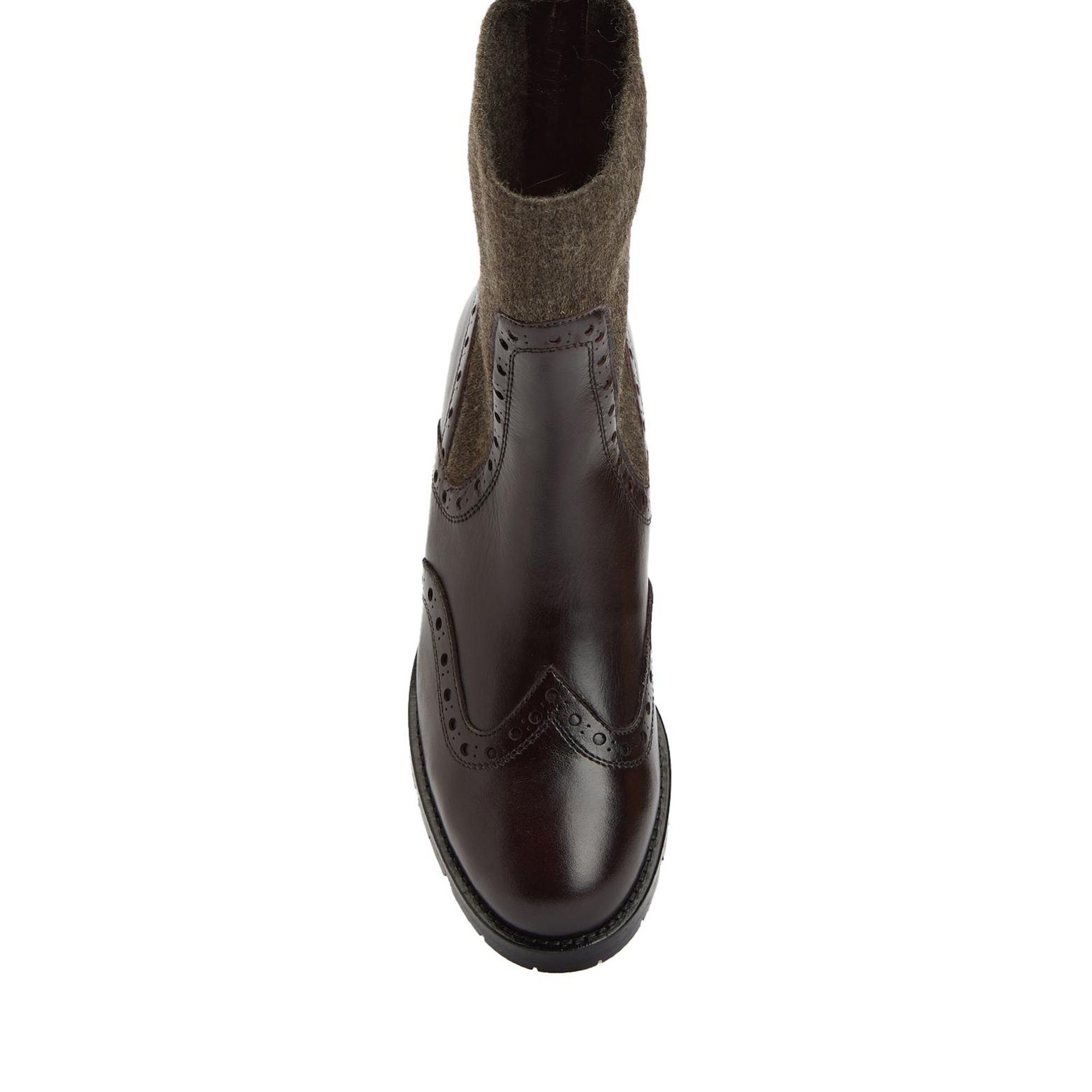 George Hogg Kadın Kahve Lastikli Süet Deri Bot