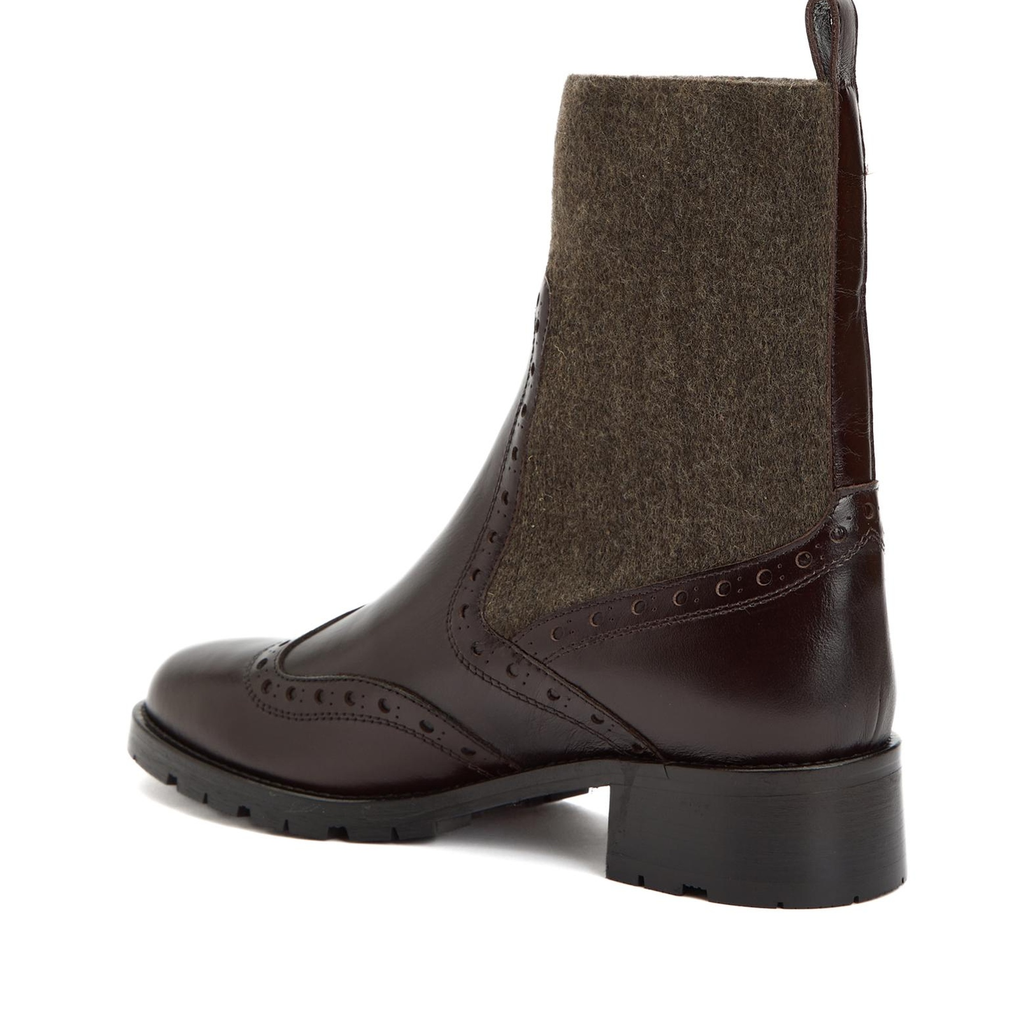 George Hogg Kadın Kahve Lastikli Süet Deri Bot