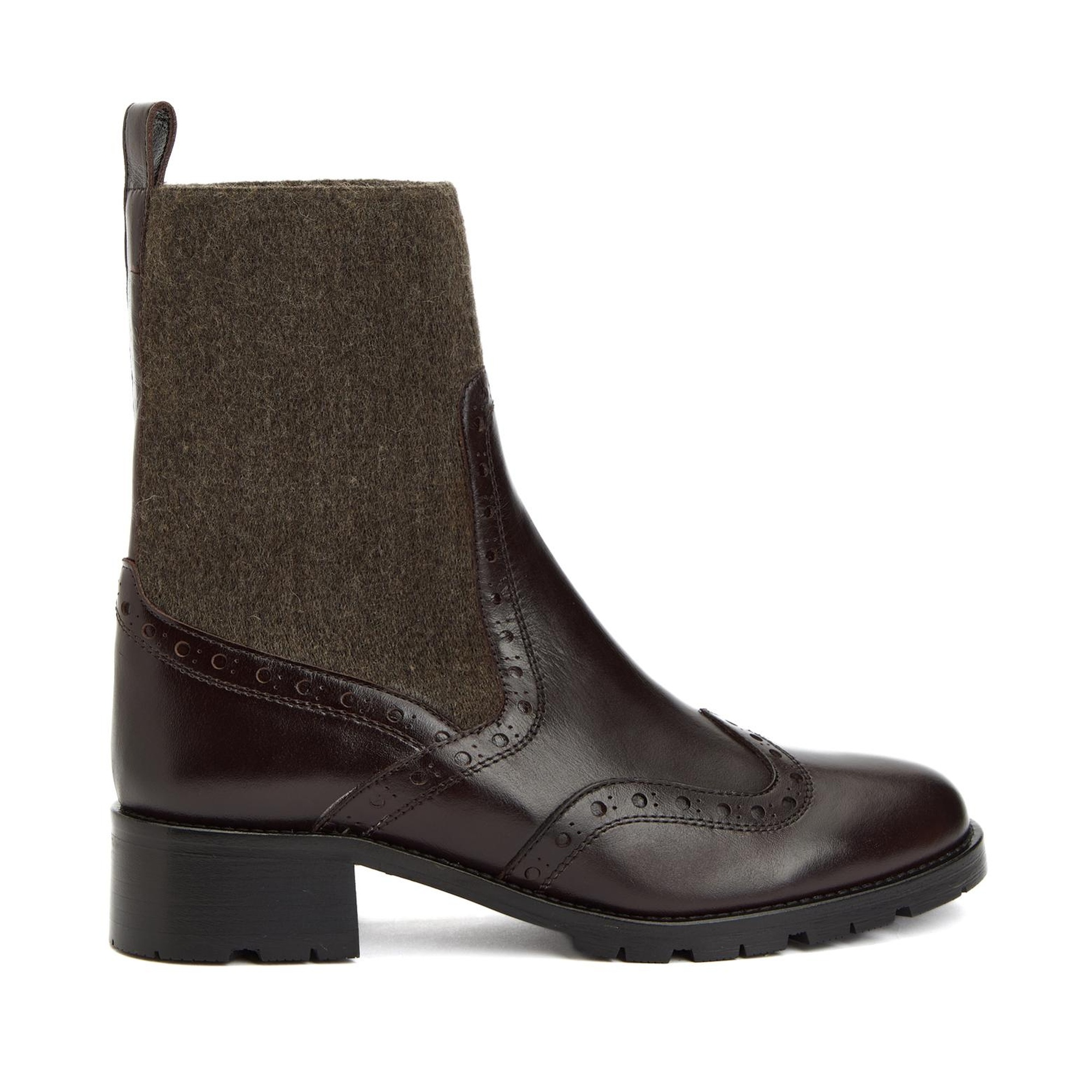 George Hogg Kadın Kahve Lastikli Süet Deri Bot