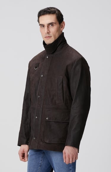  Network Erkek Kahverengi Nubuk Deri Kaban