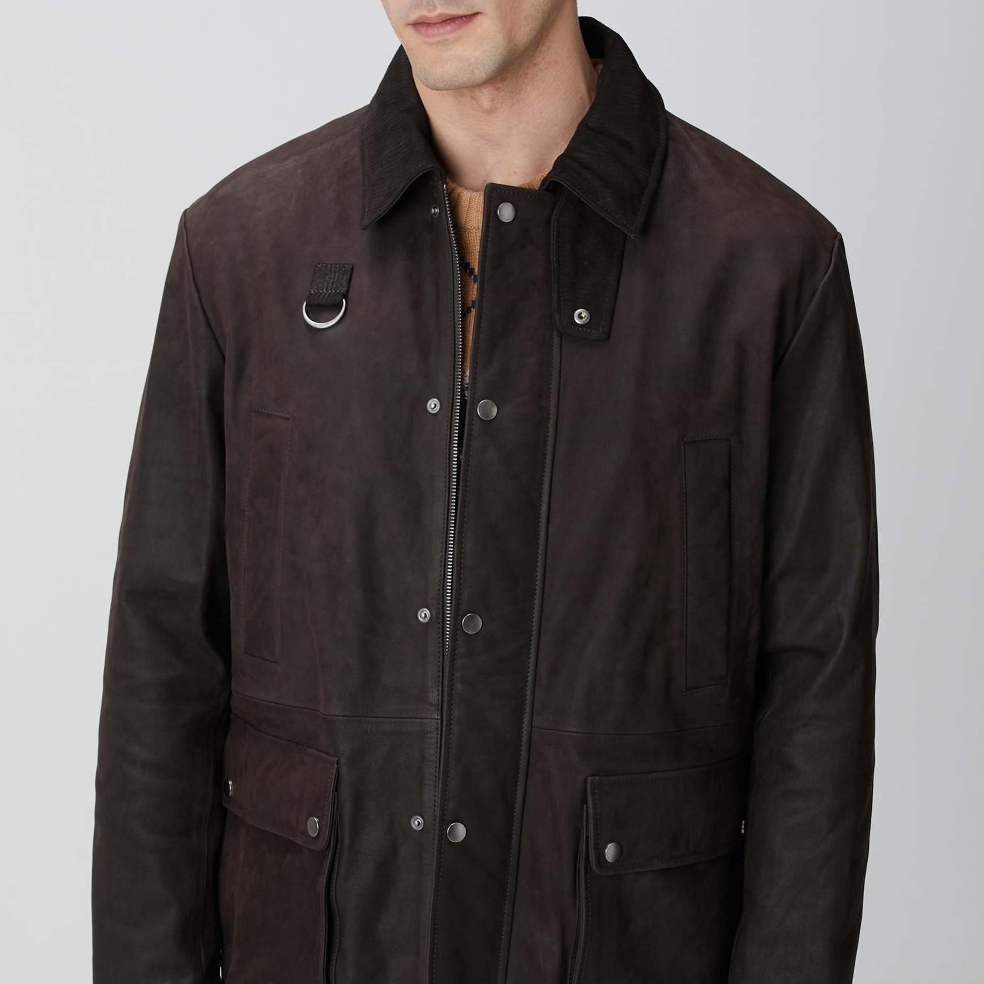 Network Erkek Kahverengi Nubuk Deri Kaban