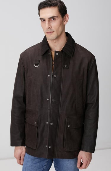  Network Erkek Kahverengi Nubuk Deri Kaban