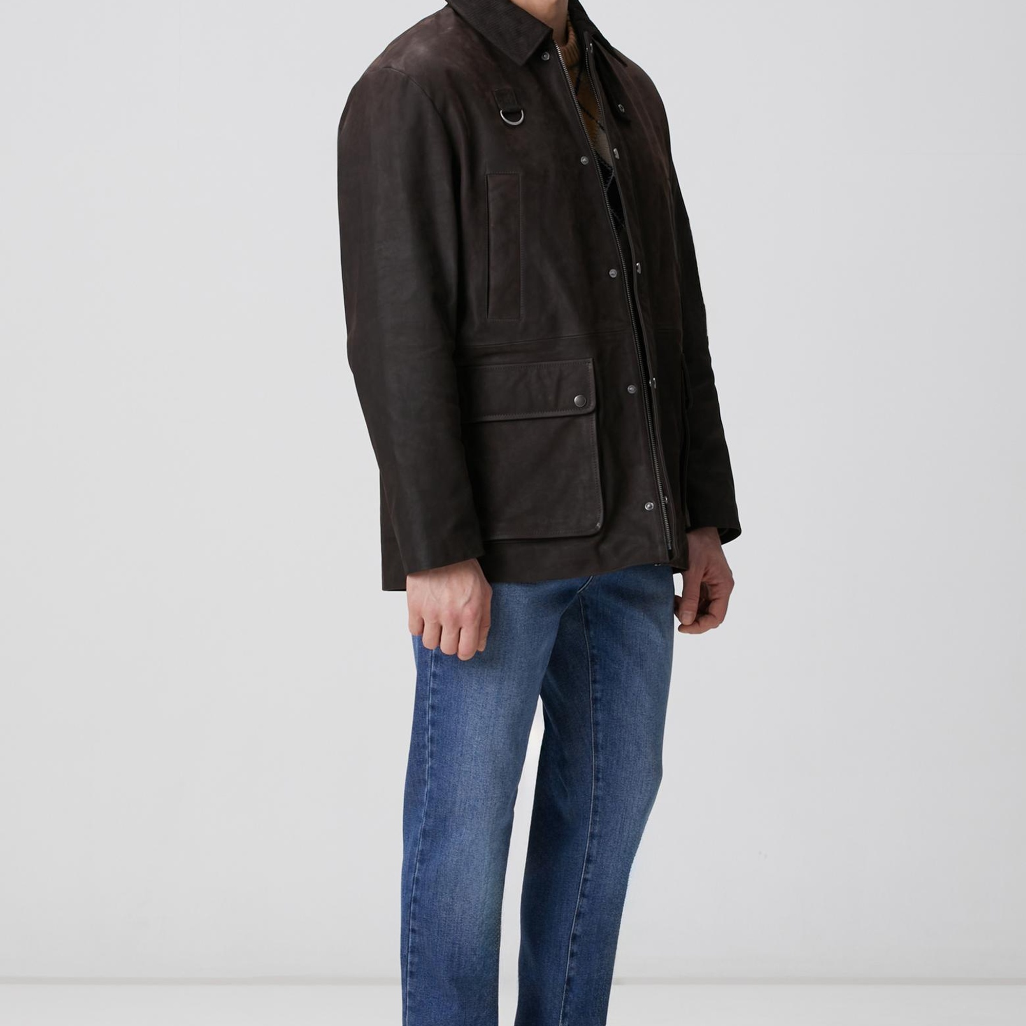 Network Erkek Kahverengi Nubuk Deri Kaban