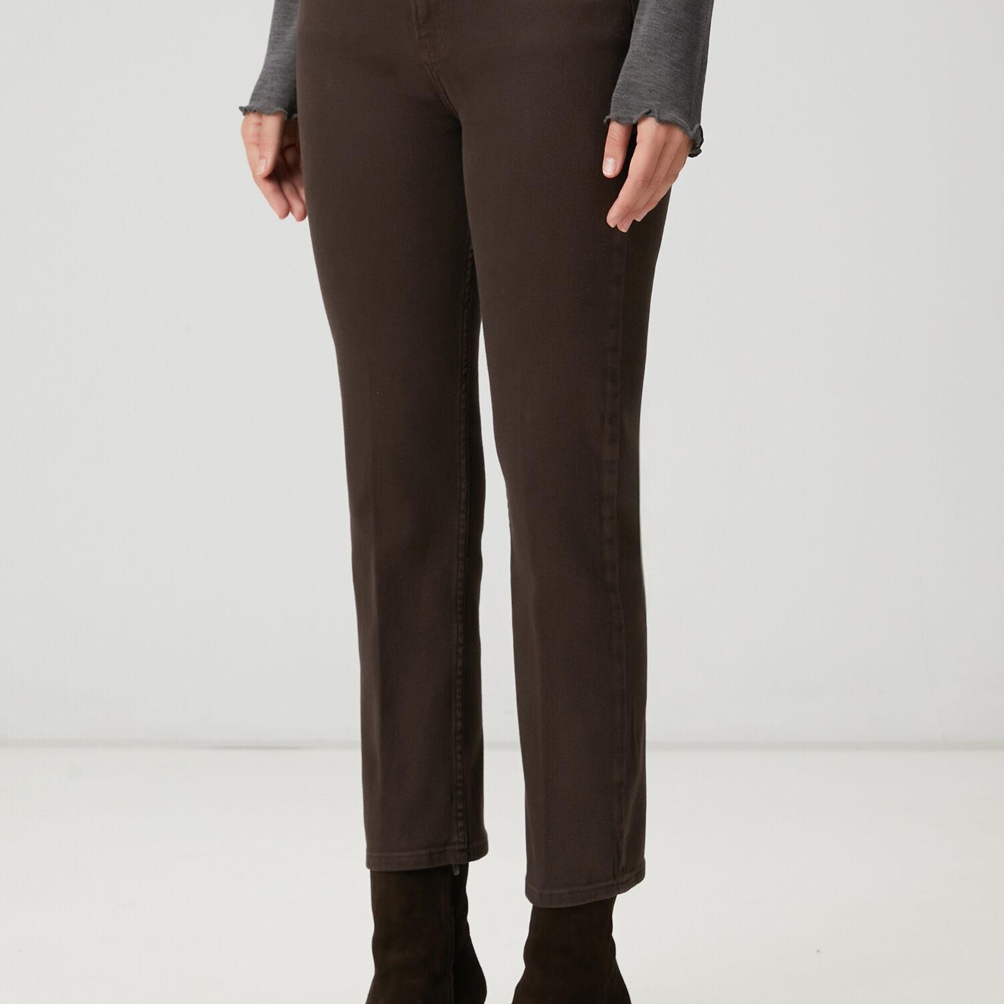 Beymen Club Kadın Kahverengi Straight Jean Pantolon