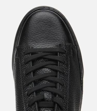  Erkek Deri Siyah İçi Kürklü Düz Günlük Ayakkabı