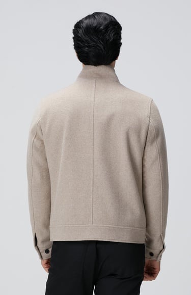  Network Erkek Bej Yün Karışımlı Mont