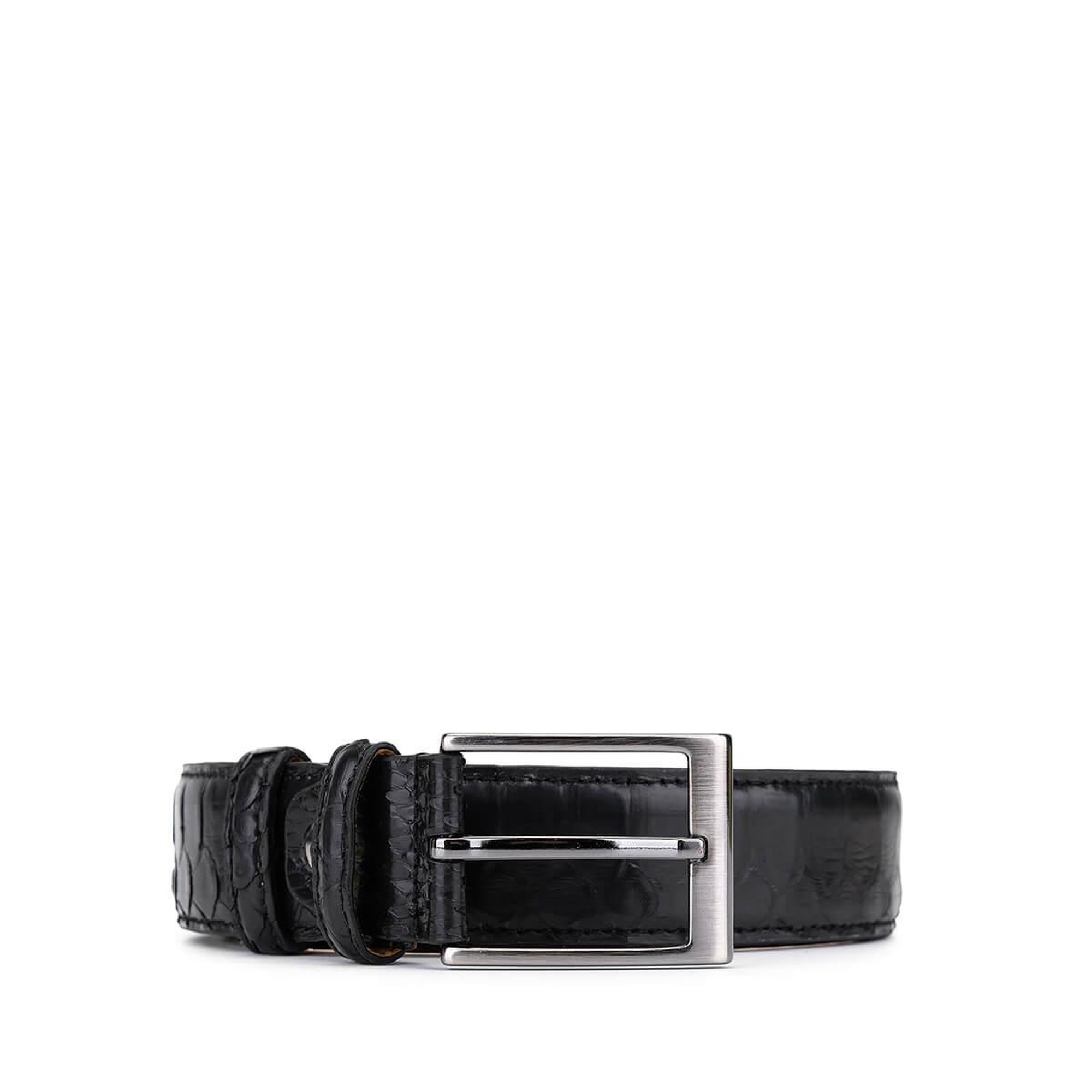 Tamer Tanca Erkek Hakiki Deri Siyah Kemer