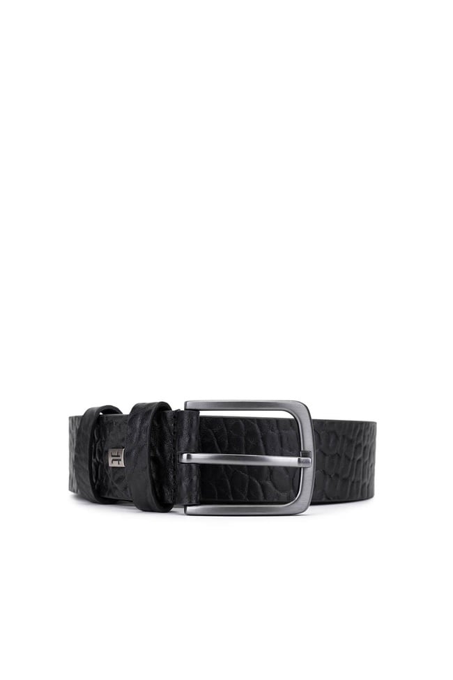  Tamer Tanca Erkek Hakiki Deri Siyah Jumbo Spor Kemer