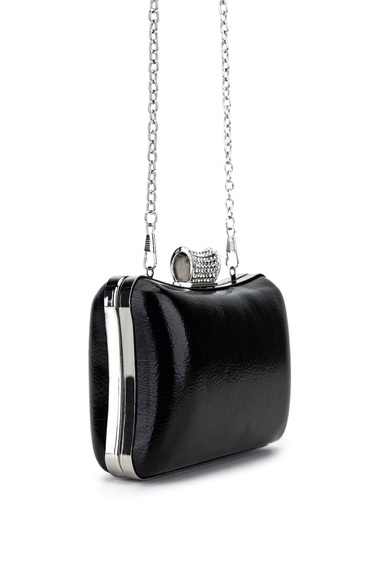  Tamer Tanca Kadın Vegan Siyah Abiye Çanta