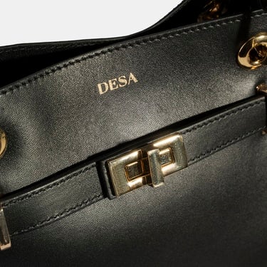  Kadın Siyah Deri Omuz Çantası