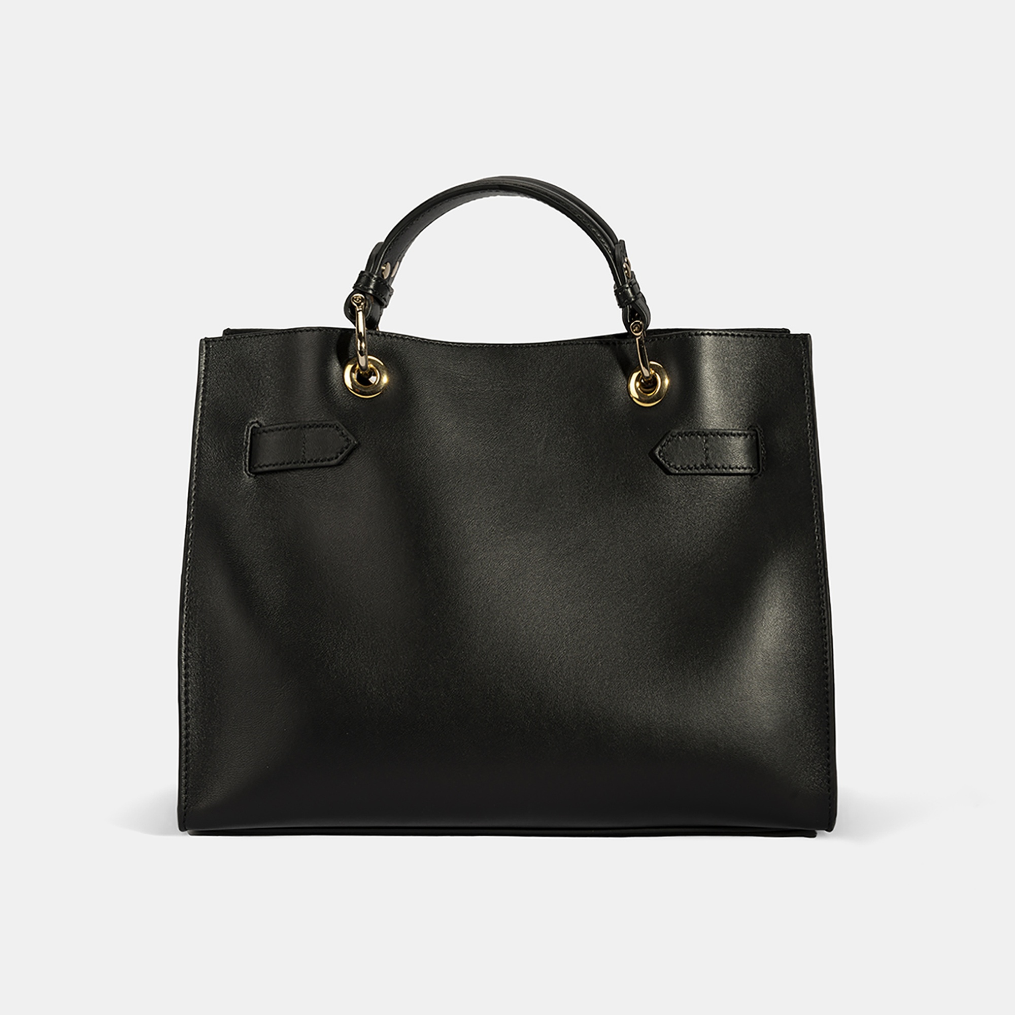 Kadın Siyah Deri Omuz Çantası