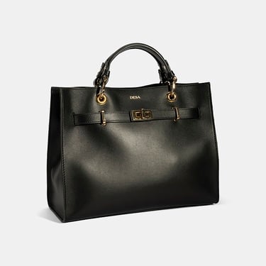  Kadın Siyah Deri Omuz Çantası