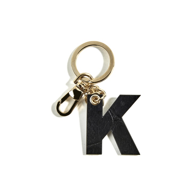  K Harfi Deri Anahtarlık