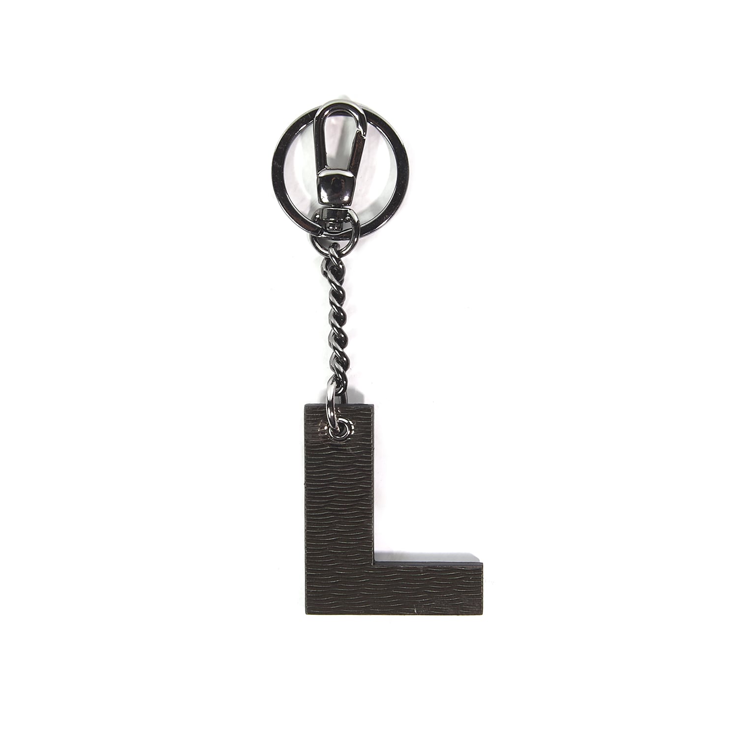  L Harfi Deri Anahtarlık