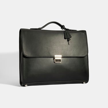  Erkek Siyah Deri Evrak Çantası