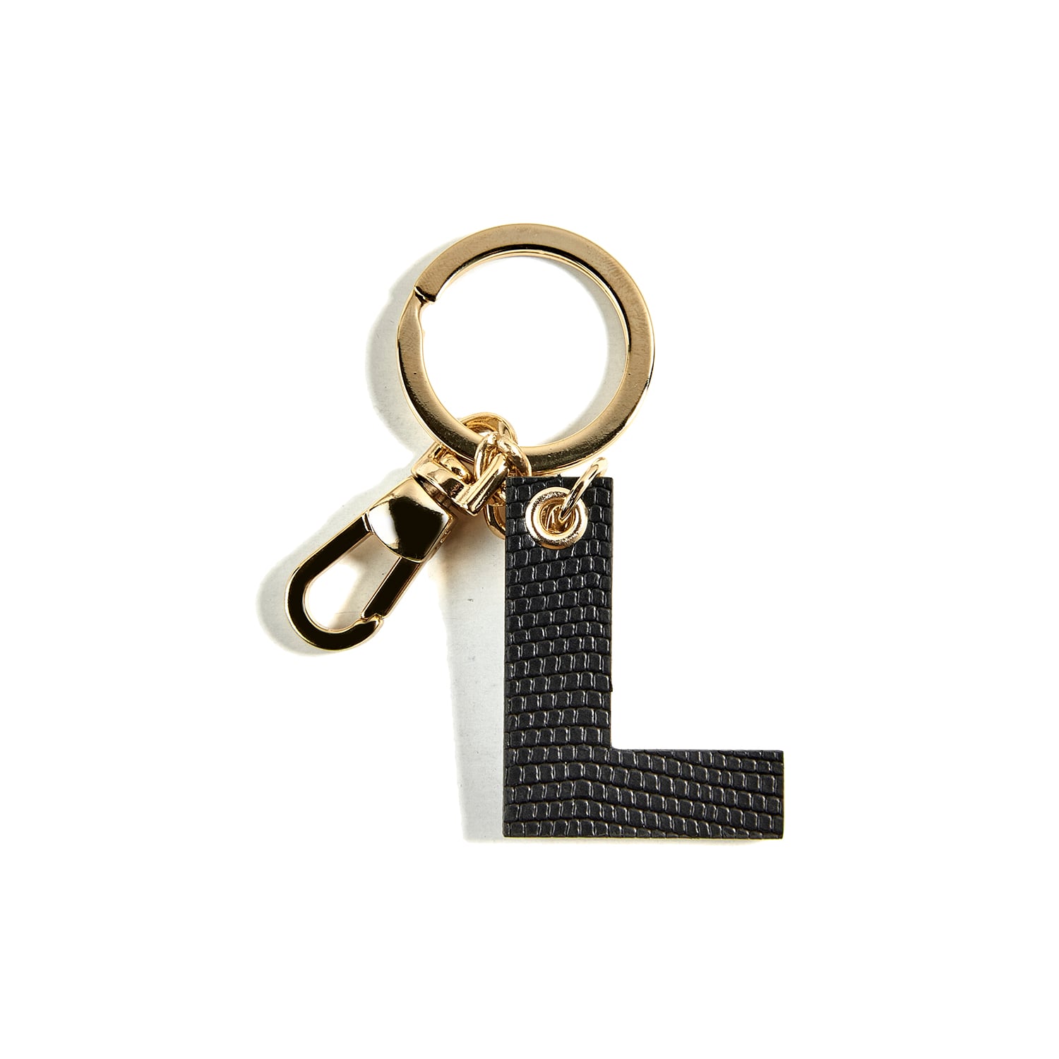  L Harfi Deri Anahtarlık