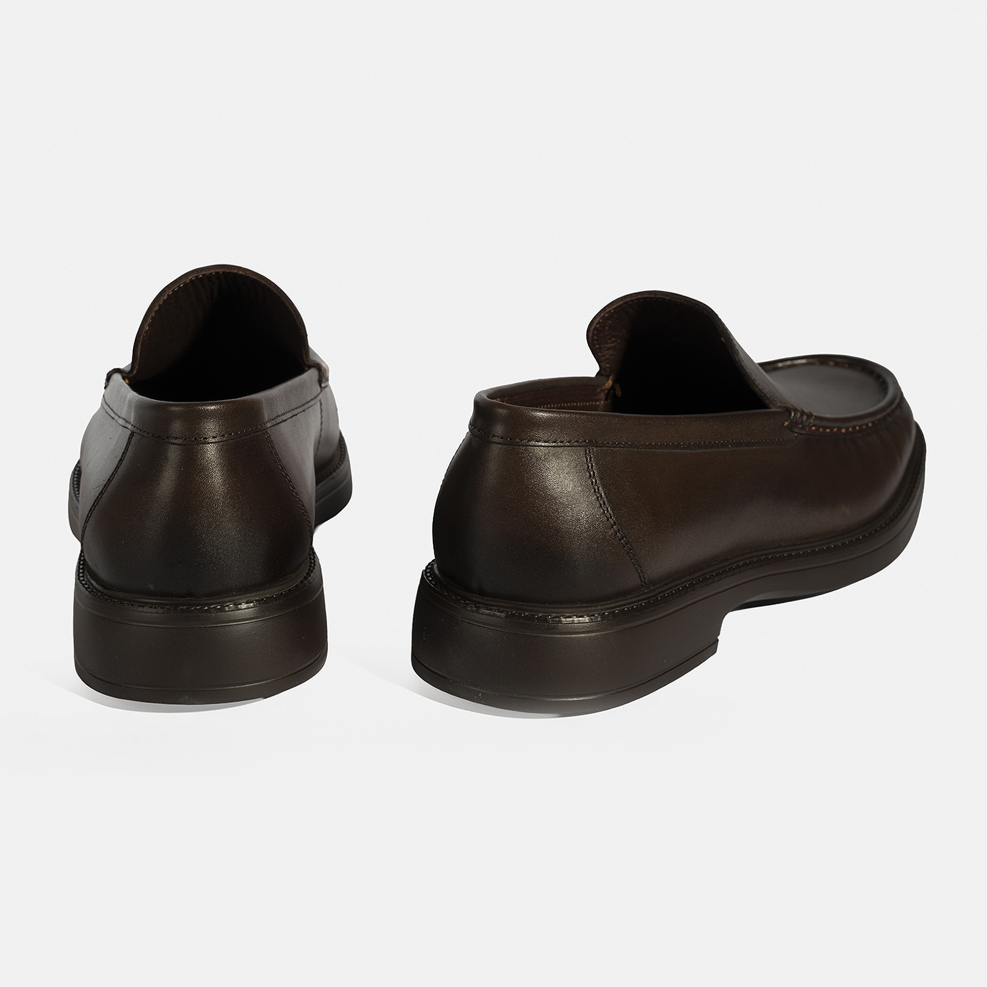 Erkek Kahve Deri Loafer