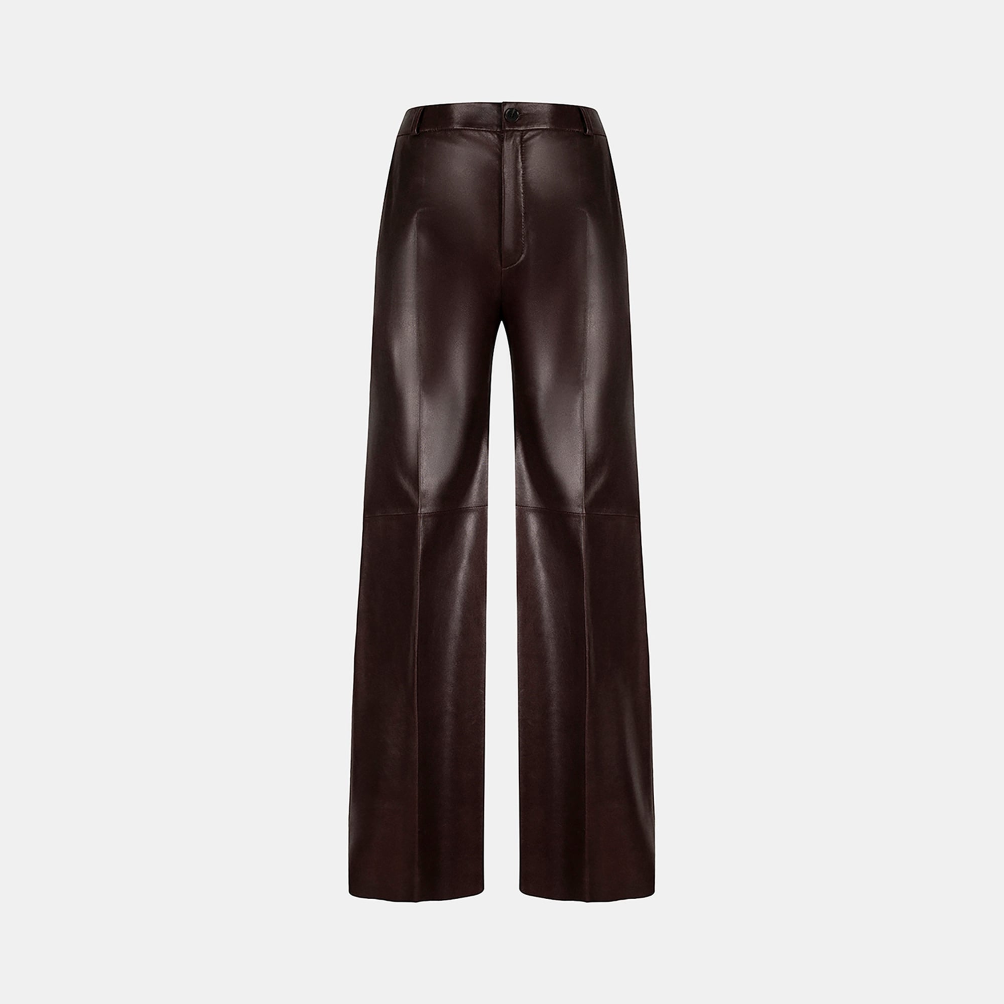 Kadın Bordo Deri Pantolon