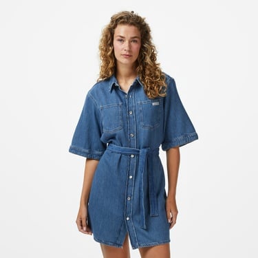  Calvin Klein Boxy Kadın Lacivert Elbise