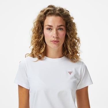  Guess Kadın Beyaz T-Shirt