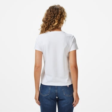  Guess Kadın Beyaz T-Shirt