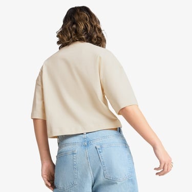  Puma Premium Ess Graphic Kadın Krem T-Shirt