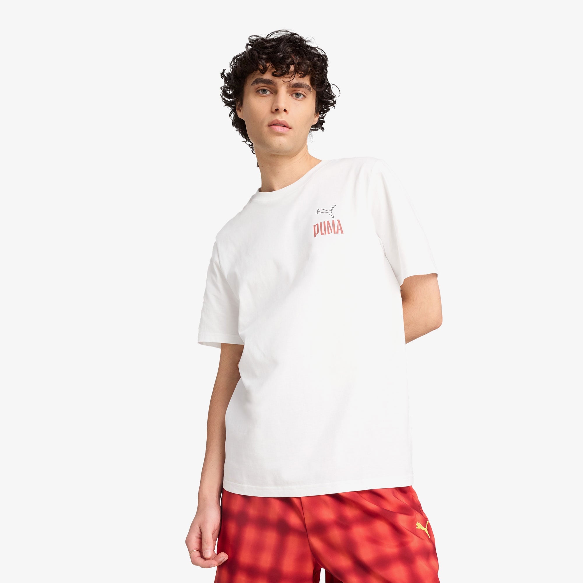 Puma Road to Unity Values Graphic Erkek Beyaz T-Shirt