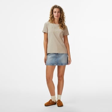  Guess Marina Slim Fit Kadın Bej T-Shirt