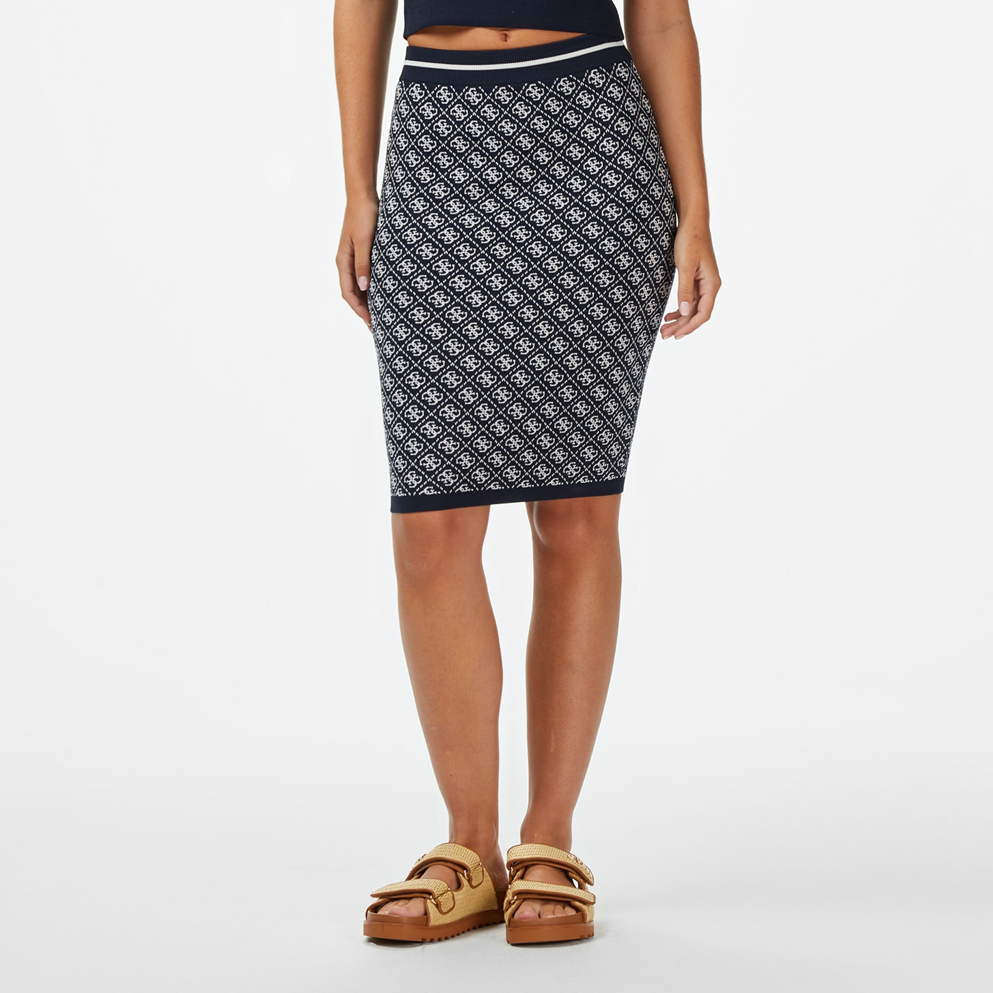 Guess Lise Tailored Fit Kadın Lacivert Etek