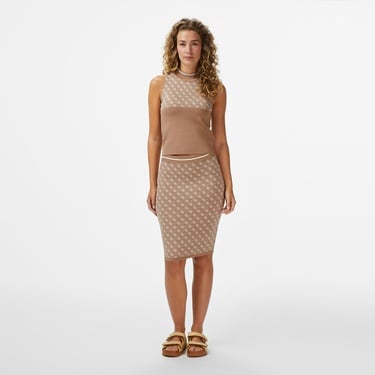  Guess Lise Tailored Fit Kadın Kahverengi Etek