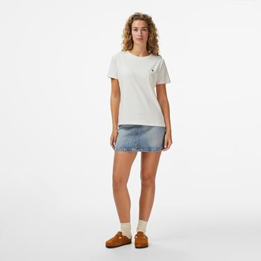  Guess Colette Oversize Fit Kadın Krem T-Shirt