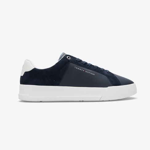  Tommy Hilfiger Court Mix Nubuck Erkek Lacivert Sneaker