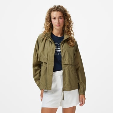  Tommy Hilfiger Nylon Packable Kadın Haki Ceket