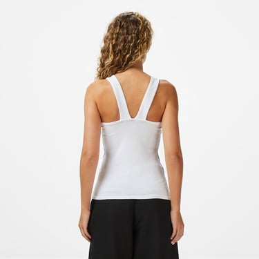  Calvin Klein Solid Tank Kadın Beyaz T-Shirt