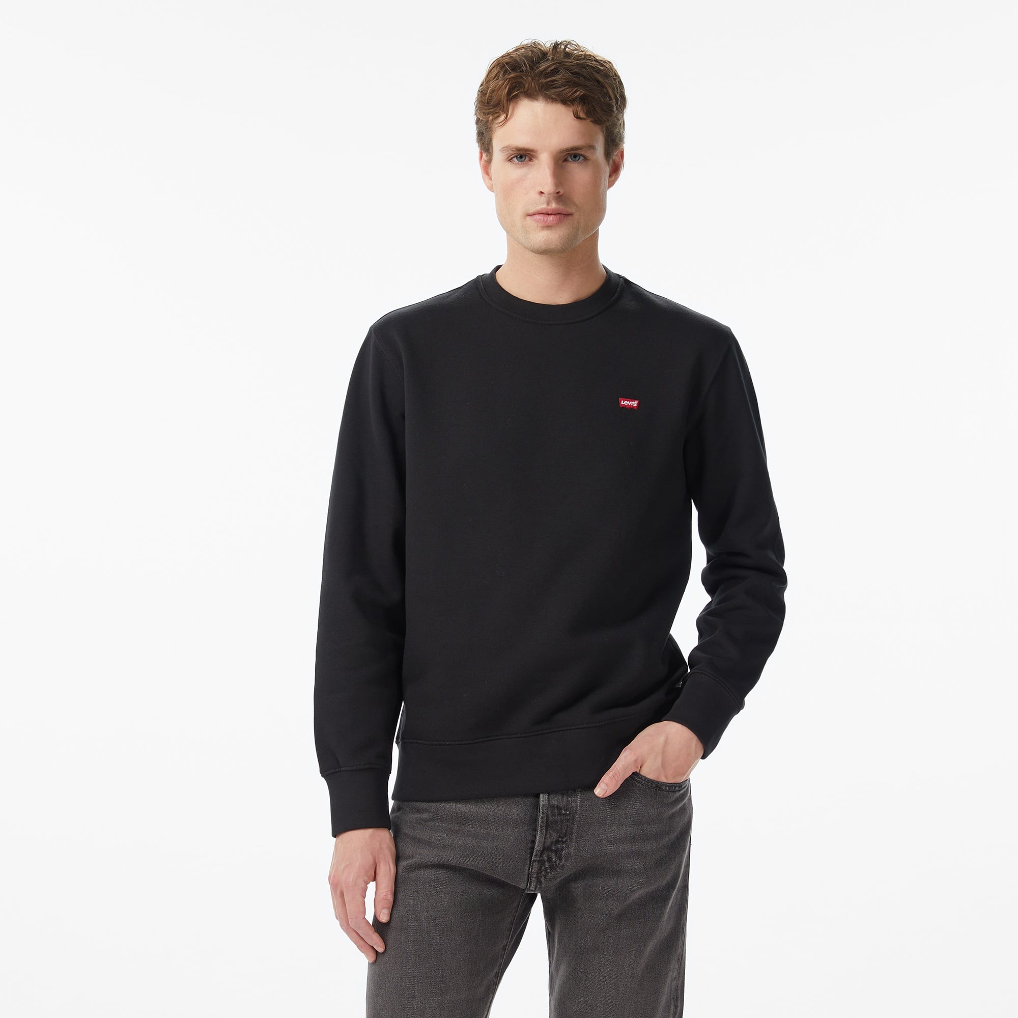 Levi's Core Crew Erkek Siyah Sweatshirt