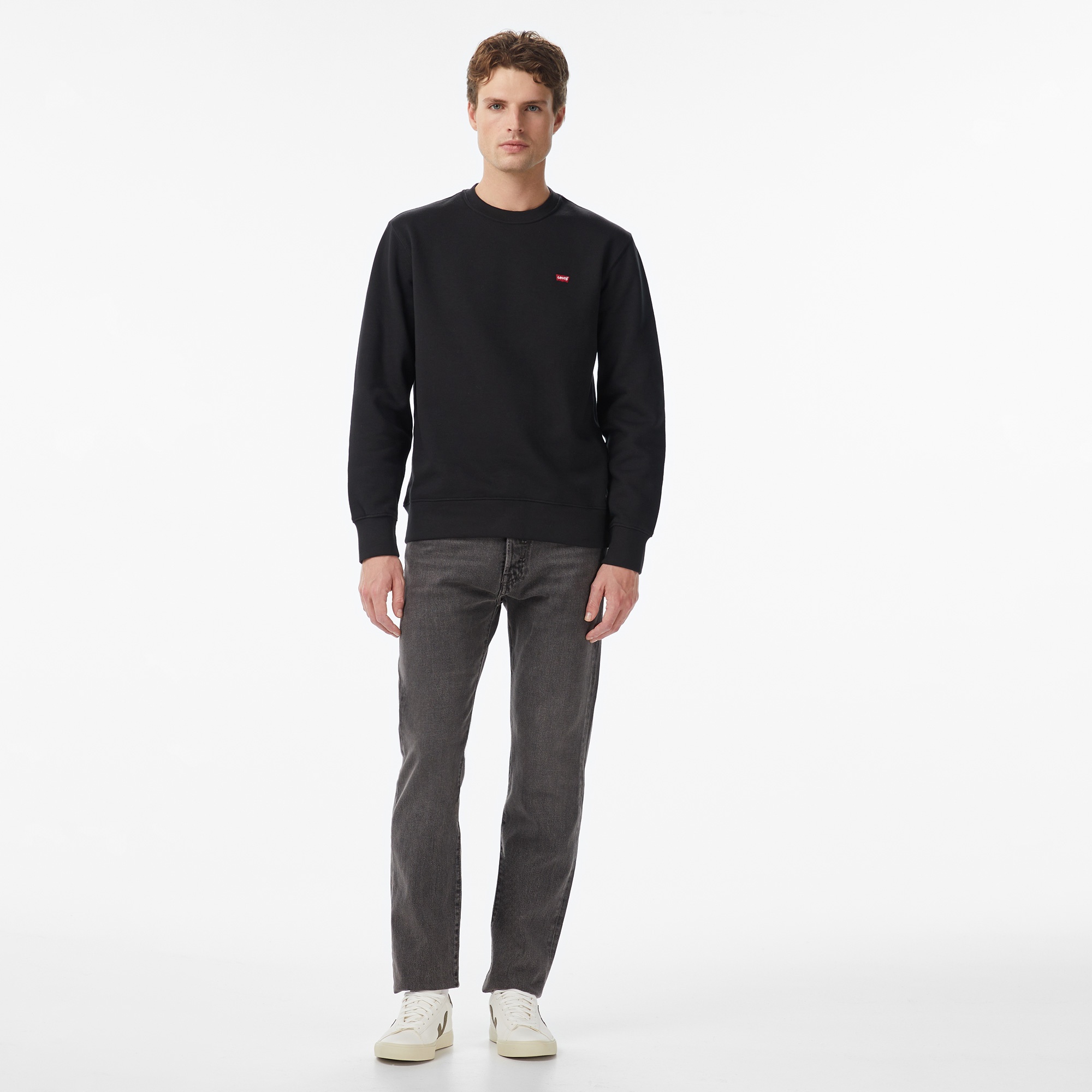 Levi's Core Crew Erkek Siyah Sweatshirt