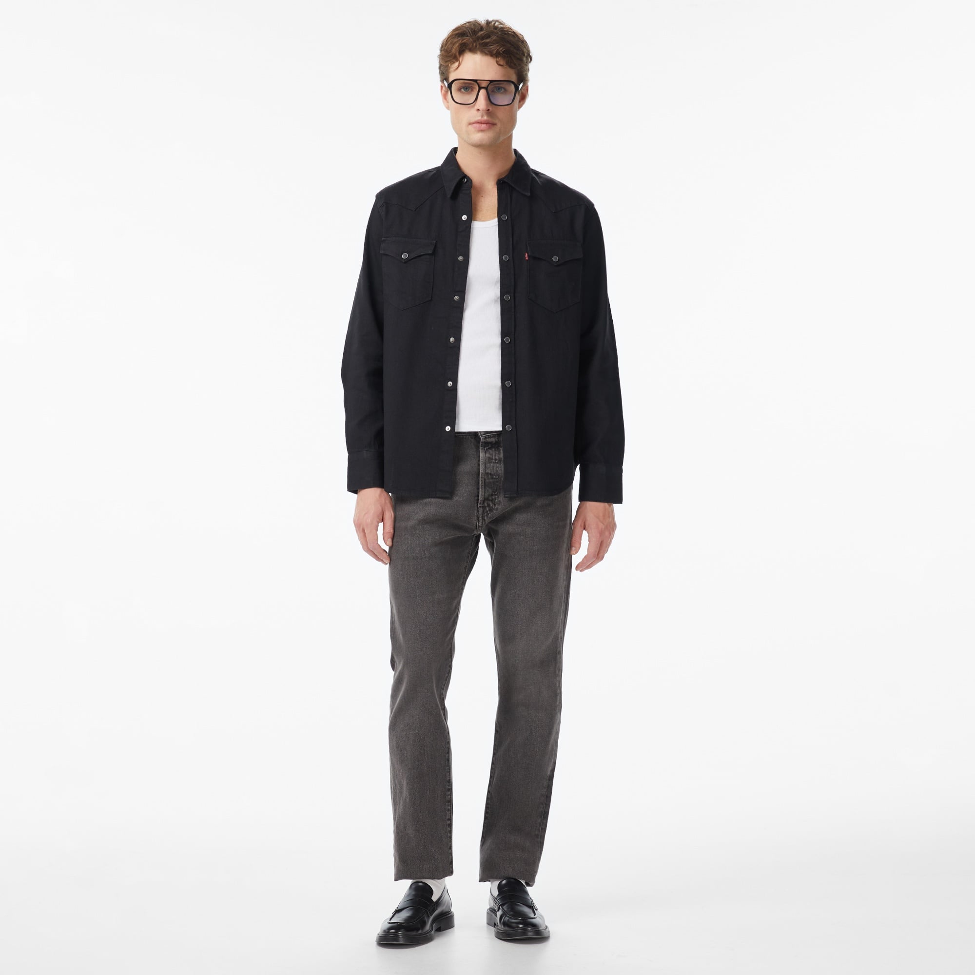 Levi's Barstow Western Standard Erkek Siyah Gömlek