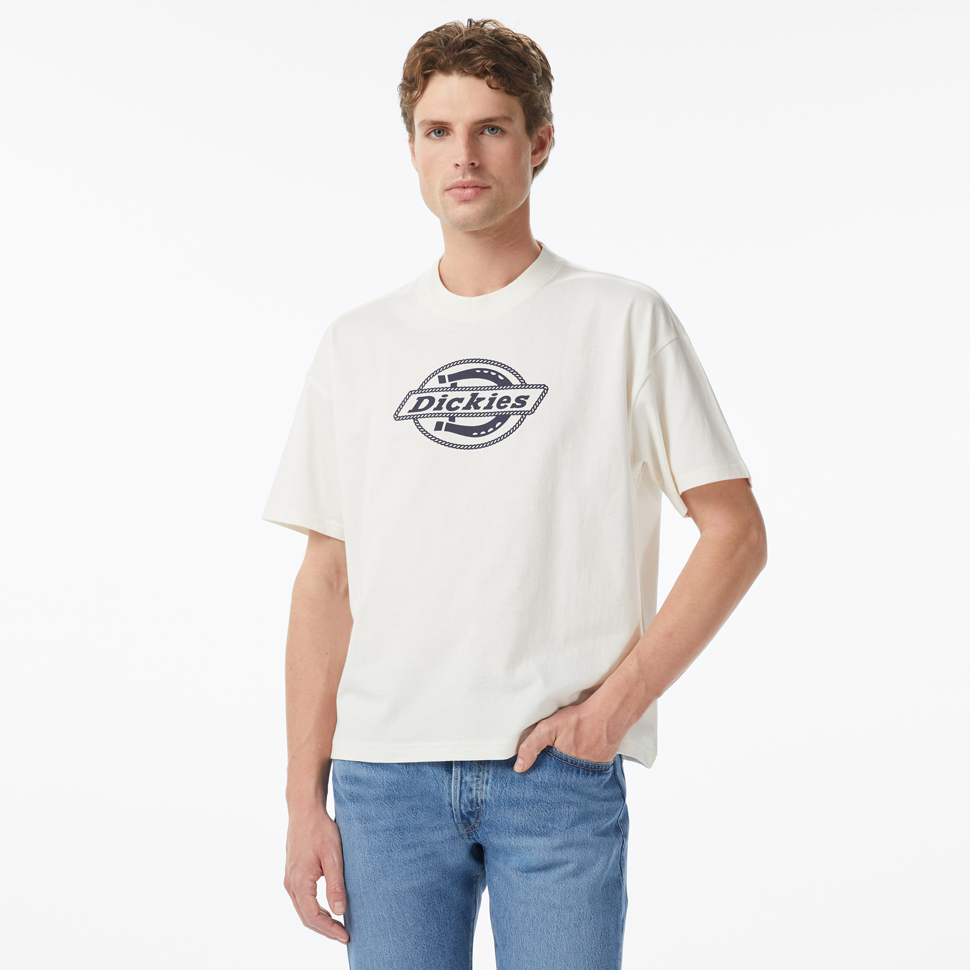  Dickies Forth Shaw Erkek Beyaz T-Shirt