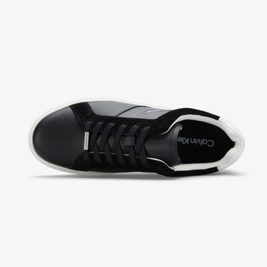  Calvin Klein Classic Cupsole Lace Up Tape Erkek Siyah Sneaker