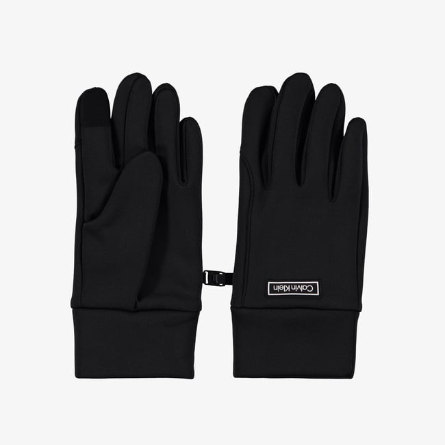  Calvin Klein Tech Nylon Erkek Siyah Eldiven