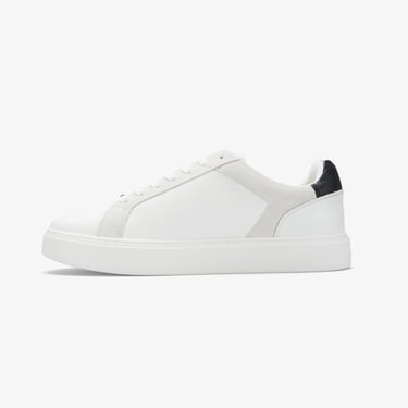  Calvin Klein Classic Cupsole Lace Up Tape Erkek Beyaz Sneaker