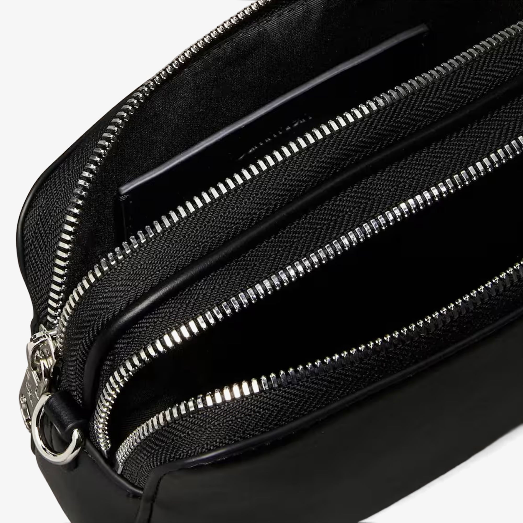 Calvin Klein Webbing Double Strap Camera Kadın Siyah Çapraz Çanta