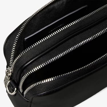  Calvin Klein Webbing Double Strap Camera Kadın Siyah El Çantası