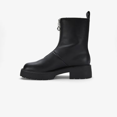  Calvin Klein Chunky Front Zip Kadın Siyah Bot