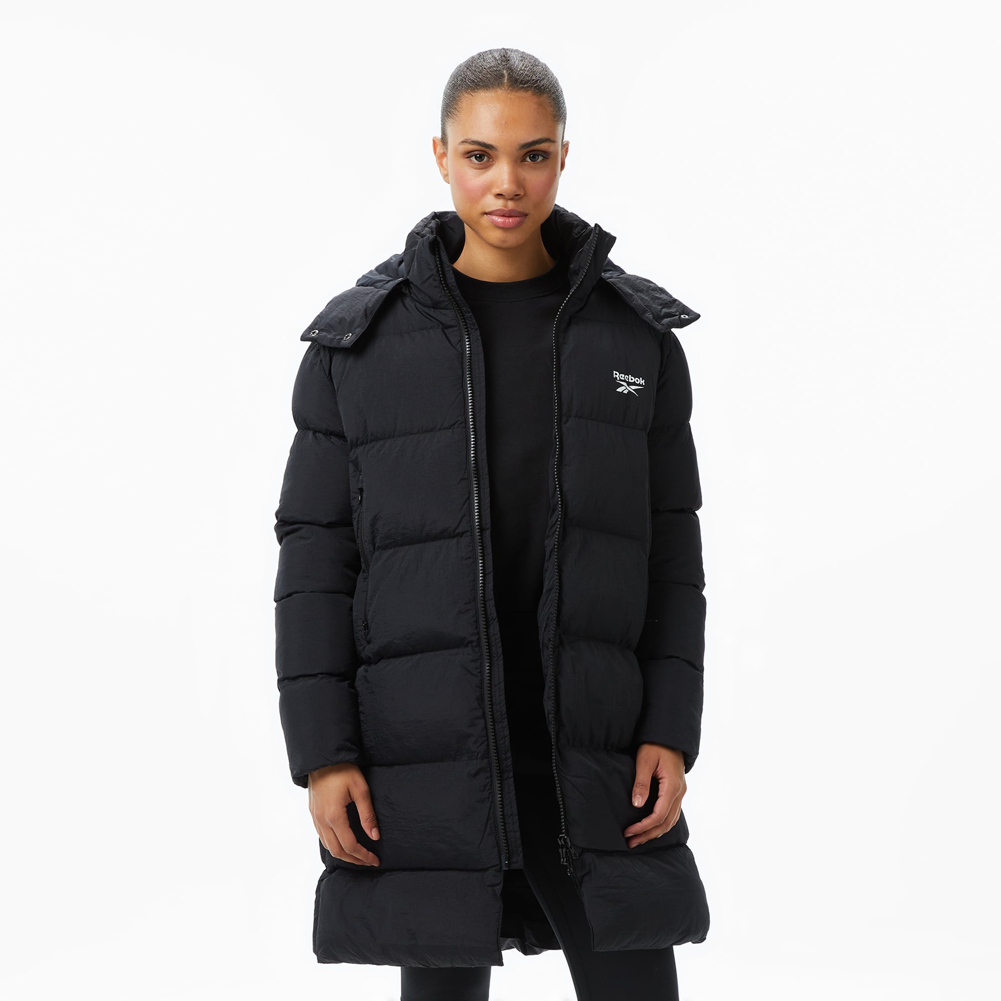  Reebok Invierno Kadın Siyah Mont