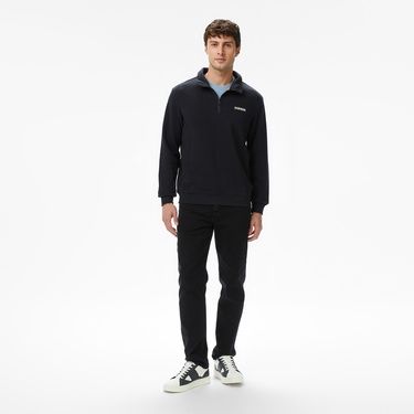  Napapijri B-Small Box Erkek Siyah Sweatshirt