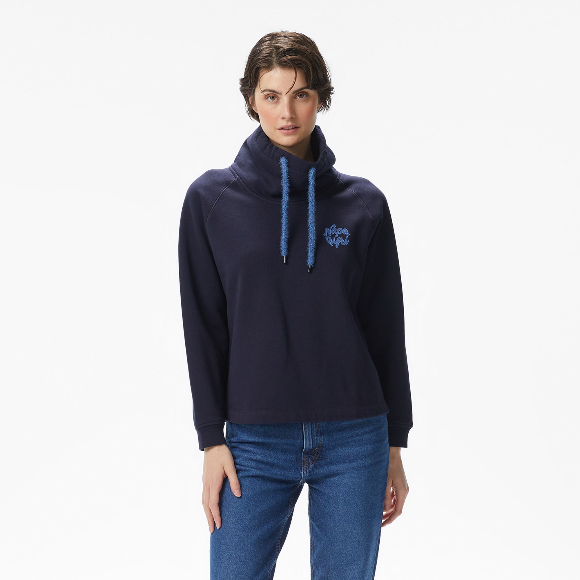  Napapijri B-Fedaia Kadın Mavi Sweatshirt